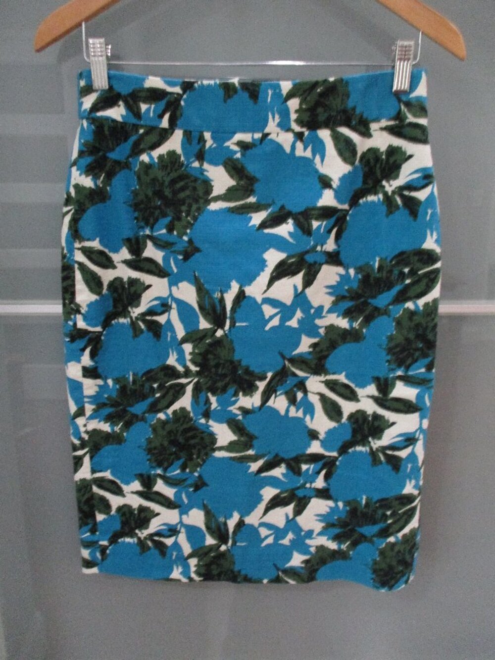 J. Crew Black Label No. 2 Pencil Skirt Floral Print